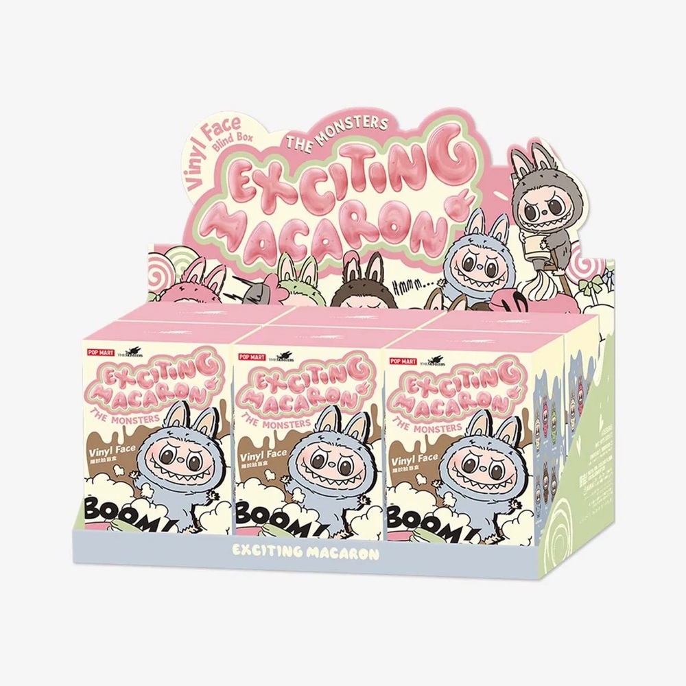 Labubu Exciting Macaron Vinyl Face and Body ENTIRE BOX - BLIND BOX